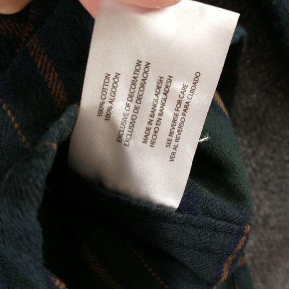 Eddie Bauer Men's Button Up Shirt Multicolor Plaid Large Flannel Cotton - Picture 10 of 13